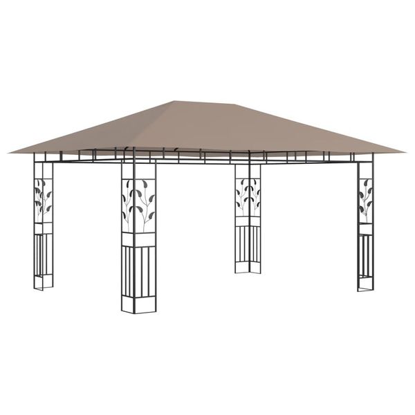 Padiglione Con Zanzariera 4X3X2,73 M Taupe 180 G/M²-image