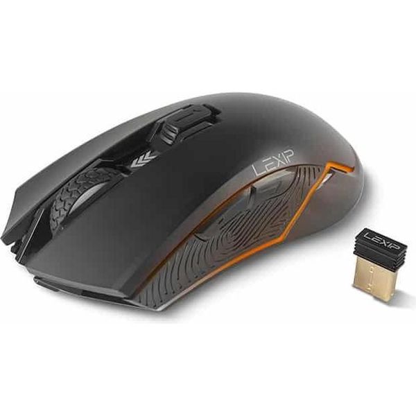 Lexip AR18 Mouse Gaming Mano Destra Rf Wireless + Usb Type-A Ottico 4800 Dpi-image
