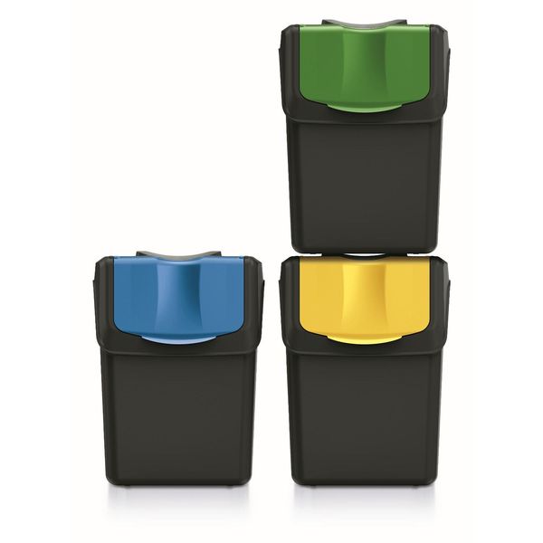 Keden ISWB20S3 Sortibox 3X20L Cestino Per Rifiuti Riciclaggio Separazione Dei Rifiuti-image