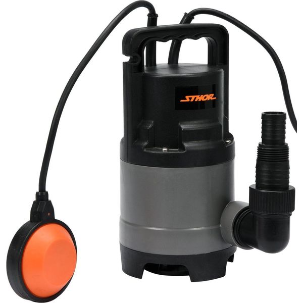 Pompa Sommersa Per Acque Sporche 500W, 10000 L/H, Con Interruttore A Galleggiante-image