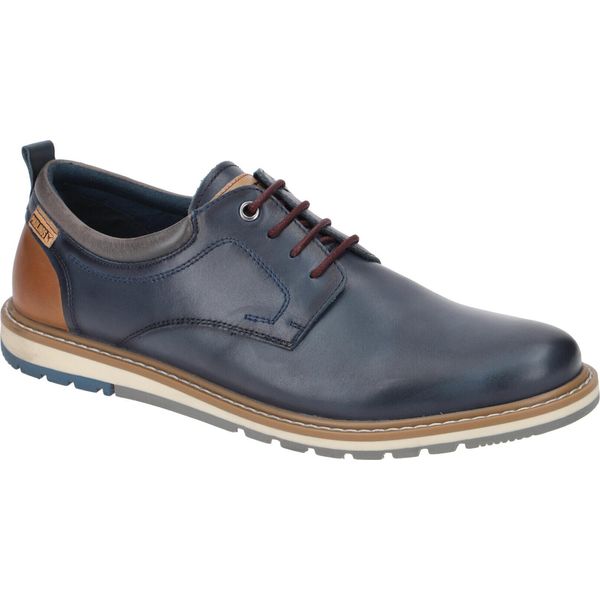 Pikolinos Berna Scarpe Da Uomo - Comode Ed Eleganti Scarpe Stringate Blu Nuovo-image