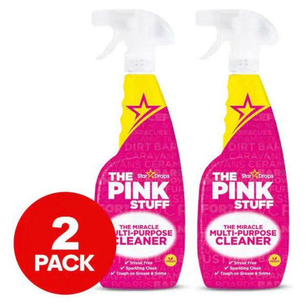 The Pink Stuff - Detergente Multiuso - Detergente Multiuso - Detergente - Detergente Multiuso - Set Di 2 Bottiglie - Spray Multiuso Per La Pulizia-image