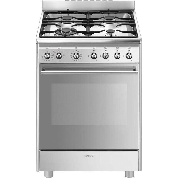 Smeg Cx68Mf8-2 60 Cm Fornello A Gas Con Forno 4 Fuochi Taglia Unica-image
