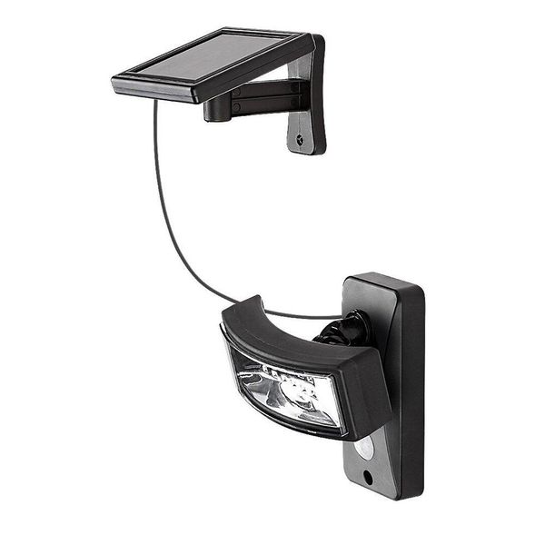 Lampada Solare Da Parete Per Esterni Con Sensore Led 2,4W Valpovo Nero 77019 Rabalux-image