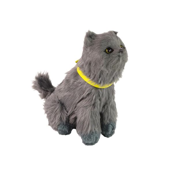 Gatto Interattivo Di Peluche Pelliccia Morbida Accarezza La Testa E Impara A Conoscere Le Sue Funzioni-image