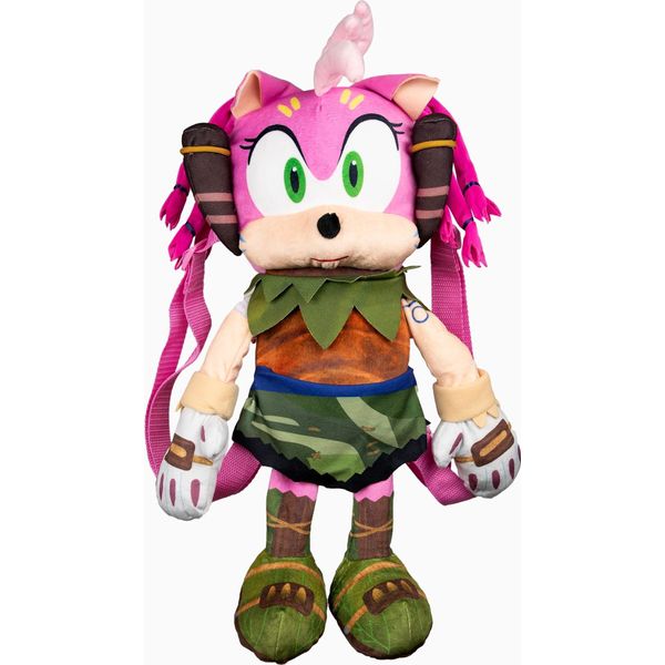 Sonic Prime Peluche Zaino Mascotte Amy-image