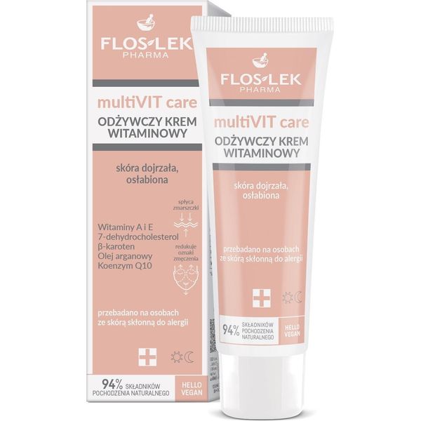 Floslek Pharma Multivit Care, Nutrire La Pelle Matura, Indebolita, Crema Vitaminica, 50 Ml-image