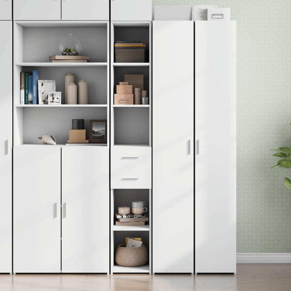 2025 Vetrinetta Cloris Bianca 30X42,5X185 Cm Materiale Legno - Cassettiere Vendita3861487 1Pacco-image