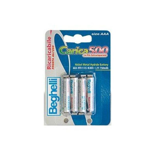 Beghelli 8852 Batteria Per Uso Domestico Batteria Ricaricabile Mini Stilo Aaa Nichel-Metallo Idruro (Nimh)-image