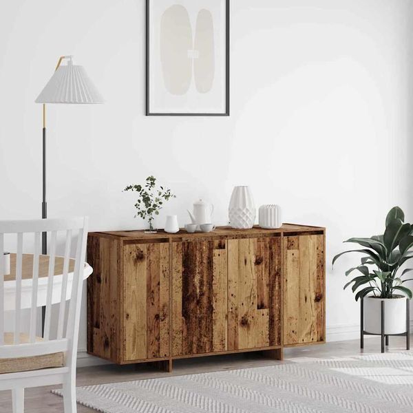 2025 Cloris Vetrina Credenza In Legno Di Recupero 135 X 41 X 69 Cm Materiale A Base Di Legno - Cassettiere Vendita5265112 2Pacchi-image