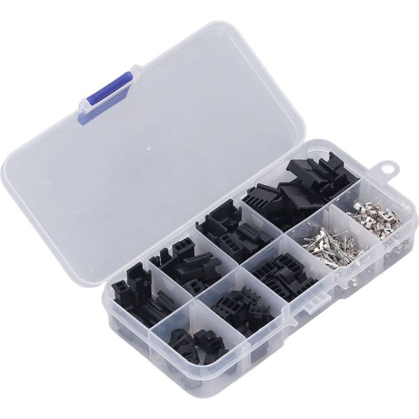200Pcs Terminale Cavo Plug Sm 2,54 Mm Maschio Femmina Alloggiamento Pin Header Terminali A Crimpare Assortimento Kit Connettore-image