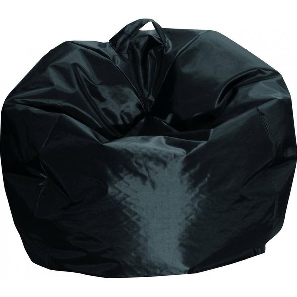 Talamo Italia Pouf Ascia 65X65X50H Cm Nero, Nero Forma Sacco Italy-image