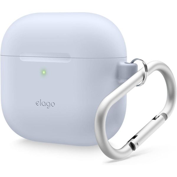 Elago Custodia In Silicone Da Appendere Per Airpods 4 Azzurro-image