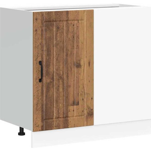 Vidaxl Base Da Cucina Lucca Look Legno Vecchio Materiale A Base Di Legno-image