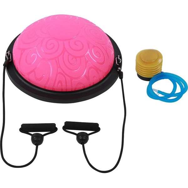 Addensare L'equilibrio A Prova Di Esplosione Mezza Palla Trainer Yoga Pilates Fitness Training Equipmentpink-image