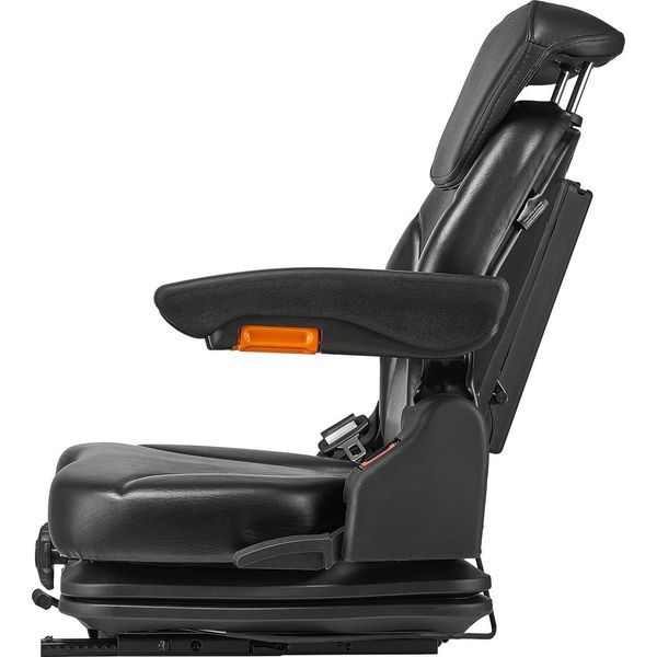 Succebuy Sedile Per Carrello Elevatore, Sedile Per Trattore Pieghevole E Molleggiato Con Schienale E Poggiatesta Regolabili-image