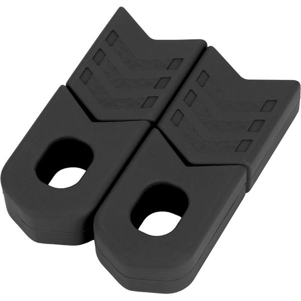 1 Paio Di Protezioni In Silicone Per Pedivelle, Manicotto Per Pedivelle Di Bicicletta, Accessori Per Bicicletta Neri-image