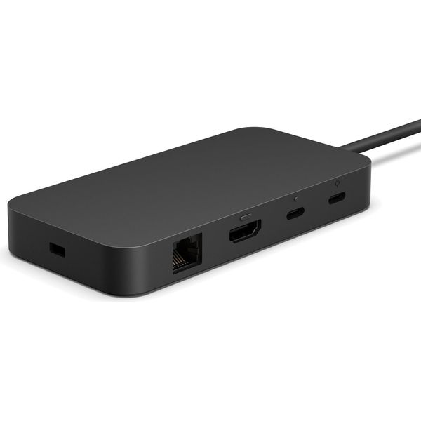 Microsoft Surface USB4 Dock, Cavo, USB4, 1000 Mbit/S, Nero, 60 Hz, Kensington-image