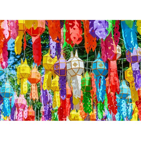 Puzzle Alipson Lanterne Colorate 500 Pezzi Puzzle Giocattolo-image