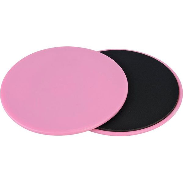 2Pcs Esercizio Slider Scorrevole Dischi Fitness Core Sport Corpo Completo Workout (Rosa)-image