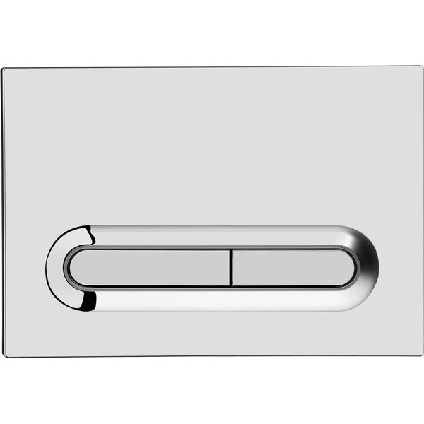 Placca Da Incasso Loop T, Cromo, Azionamento A Pulsante | 740-0780-image