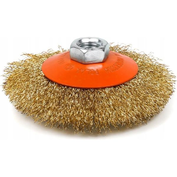 Spazzola A Disco Per Smerigliatrice Angolare 100 Mm, Filo Ondulato M14-image