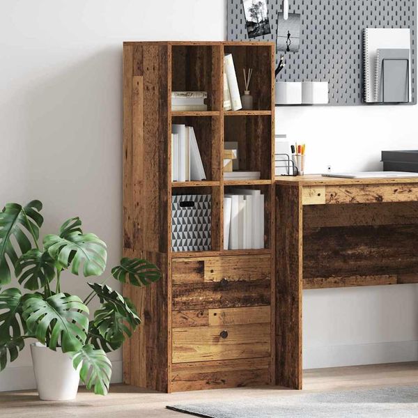 Vidaxl Credenza Con Cassetti In Legno Di Recupero 45,5 X 34 X 127 Cm-image