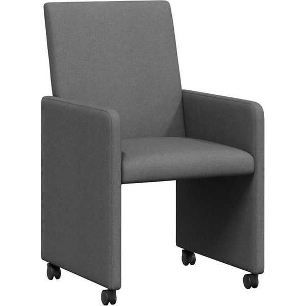 Vidaxl Sedie Da Pranzo 2 Pezzi Grigio Scuro 57 X 66 X 94 Cm Tessuto-image