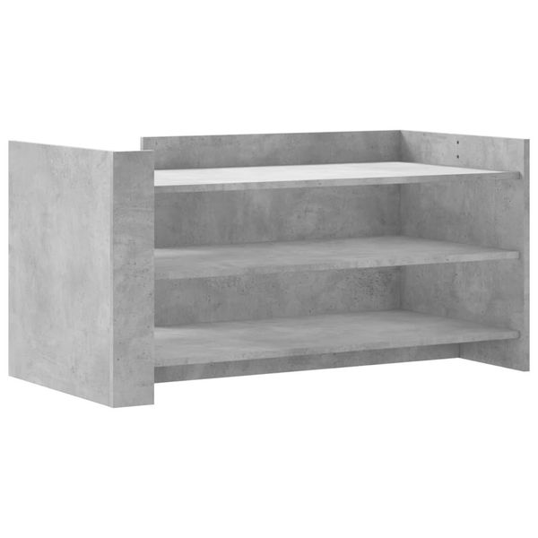 Syfax™ Tavolino Salotto Grigio Cemento 100X50X50 Cm Legno Multistrato-image