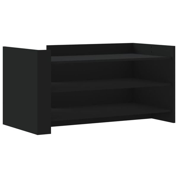 Syfax™ Tavolino Da Salotto Nero 100X50X50 Cm Legno Multistrato-image