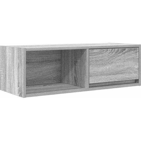 Syfax™ Mobile Porta Tv Grigio Sonoma 80X31X25,5 Cm Legno Multistrato-image