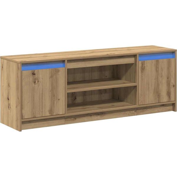 Syfax™ Unità Tv Marrone 139,5 X 34 X 50 Cm Legno Multistrato-image