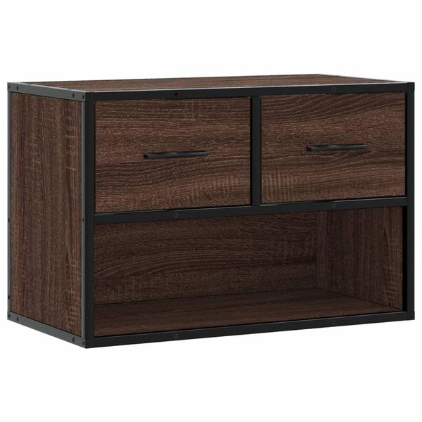 Syfax™ Mobile Tv Rovere Marrone 60X31X39,5Cm In Truciolato E Metallo-image