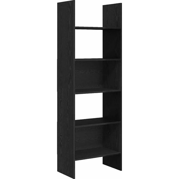 Syfax™ Armadio Per Libri Rovere Nero 60 X 35 X 180 Cm-image