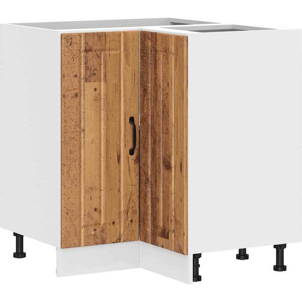 Syfax™ Mobile Base Ad Angolo Cucina Lucca Legno Antico In Truciolato-image