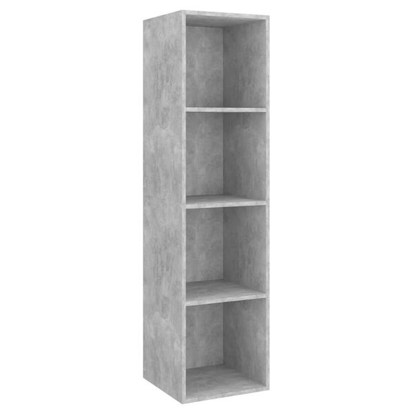 Syfax™ Mobile Tv Parete Grigio Cemento 37X37X142,5Cm Legno Multistrato-image