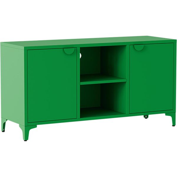 Credenza Moderna A 2 Ante L120 Cm In Metallo Verde - Oviala Funky-image