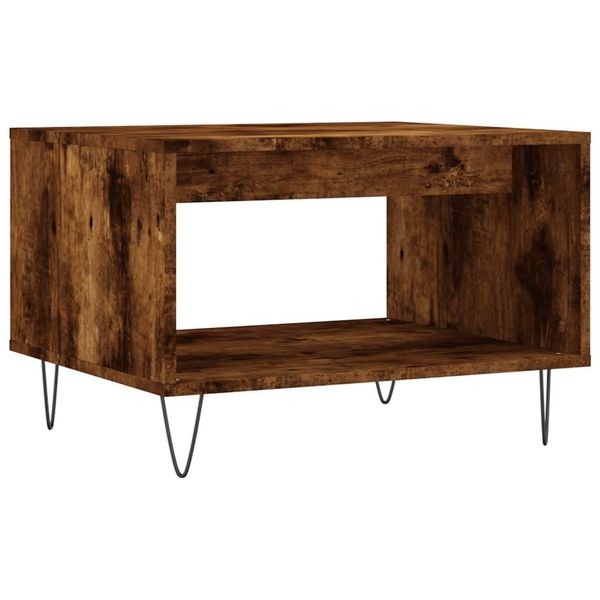Syfax™ Tavolino Da Salotto Rovere Fumo 60X50X40 Cm Legno Multistrato-image