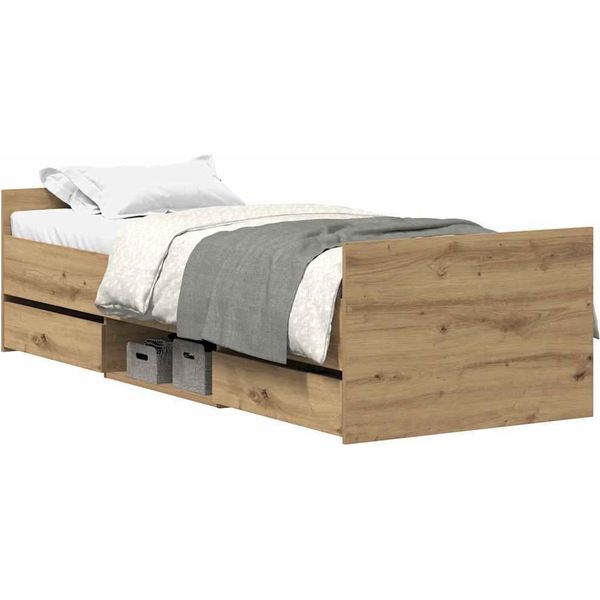 Syfax™ Giroletto Senza Materasso Rovere Artigianale 90X200Cm-image