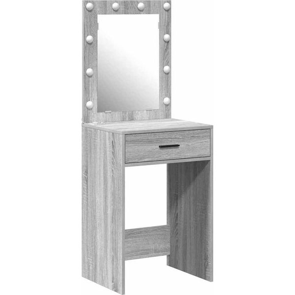 Syfax™ Tavolo Da Trucco Con Cassetto Grigio Sonoma 50 X 41 X 135 Cm-image