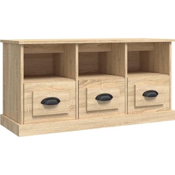 Syfax™ Mobile Per Tv Rovere Sonoma 100X35X50 Cm In Legno Multistrato-image