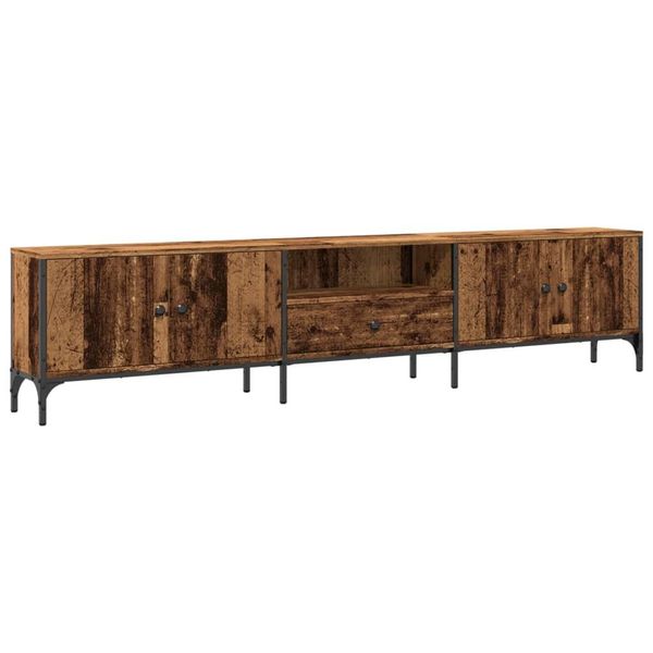 Syfax™ Mobile Tv Con Cassetto Legno Antico 200X25X44 Cm In Truciolato-image