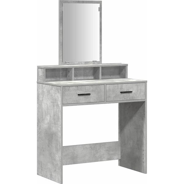 Syfax™ Tavolo Da Trucco Con Cassetto Grigio Cemento 79 X 41 X 140 Cm-image
