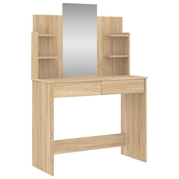 Syfax™ Toeletta Con Specchio Rovere Sonoma 96X39X142 Cm-image