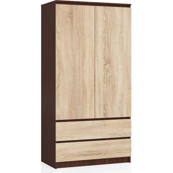 Akord Armadio Wengé/Rovere Sonoma 90X51X180 Cm-image
