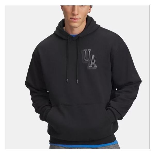 Under Armour Icon Fleece Graphic Hoodie Nero 2XL Uomo Nero 2XL-image