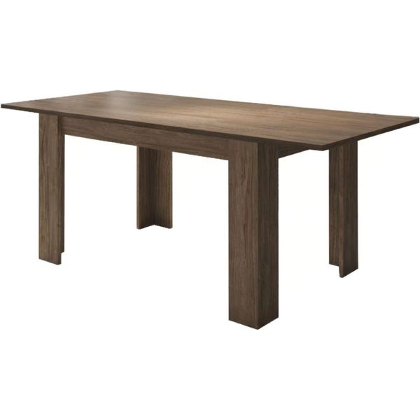 Dmora Tavolo Allungabile Marene 200X90X75H Cm Marrone Rovere, Allungabile Meccanismo Estensione Allunga Centrale-image
