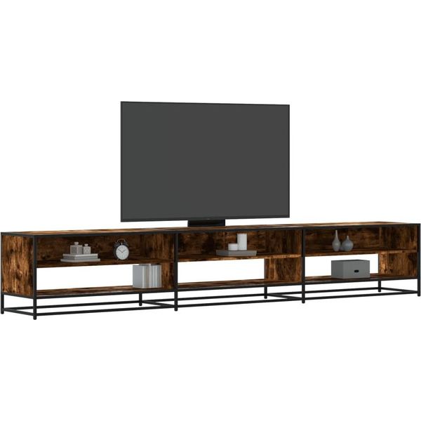 Syfax™ Mobile Porta Tv Rovere Fumo 270X40X46 Cm In Truciolato-image