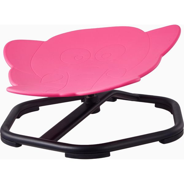 Succebuy Sedia Girevole Per Bambini A Forma Di Elefante, Portata 100 Kg, Giocattolo Sensoriale Con Base In Metallo Antiscivolo, Favorisce La Coordinazione, L'equilibrio E La Concentrazione, Rosso-image