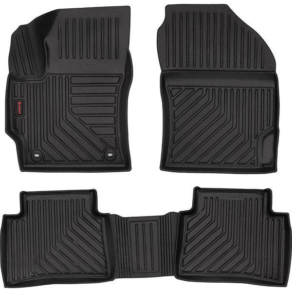 Tappetini Auto In Gomma 3D Wielganizator Per Toyota Corolla E21 Hatchback (2019-) – Neri, Bordo Alto, Set 4 Pz-image